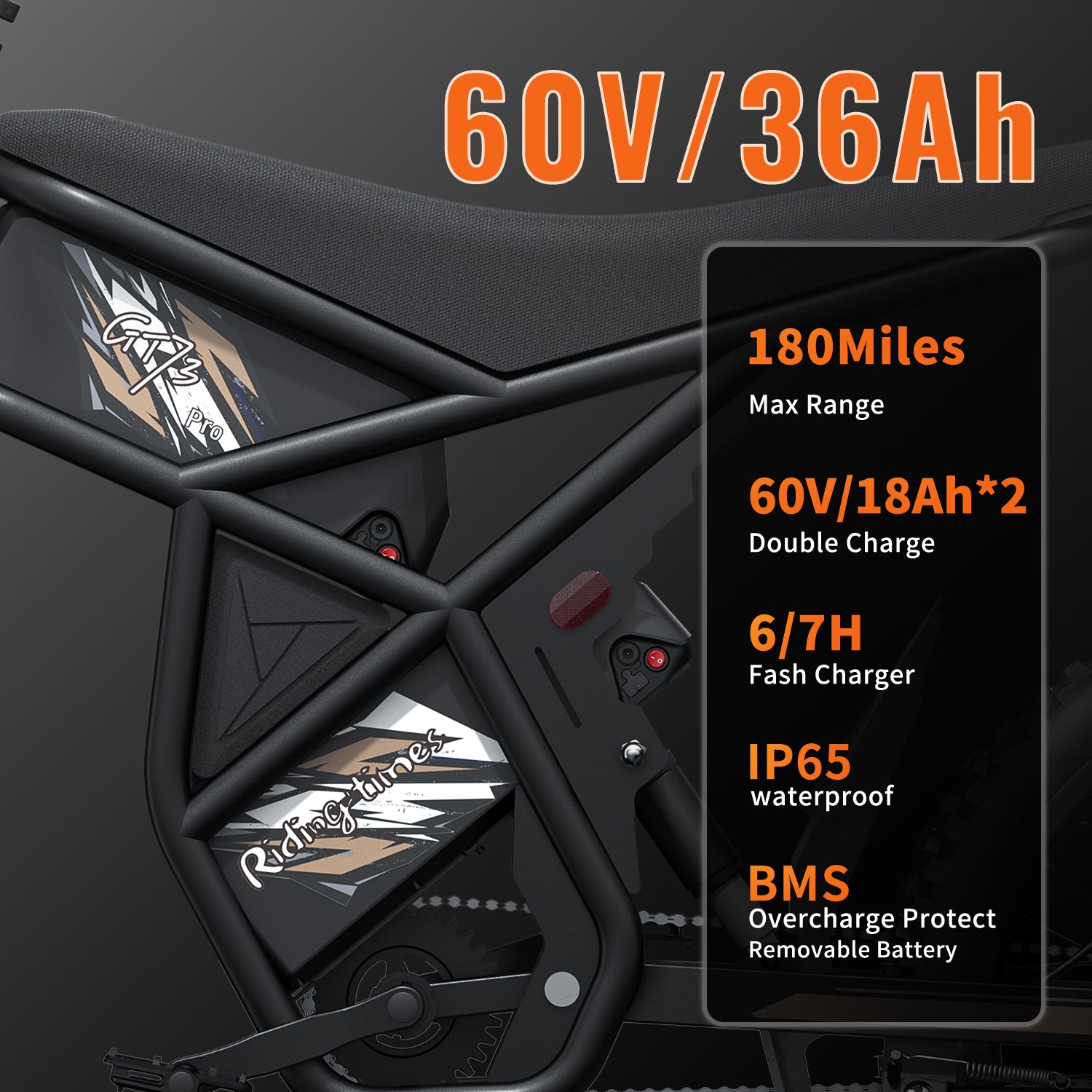 Motocicletă electrică RidingTimes GT73 Pro