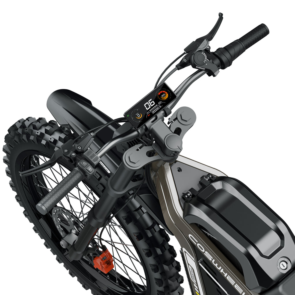 Motocicletă electrică off-road Coswheel R19 – 72V 40Ah, 9000W