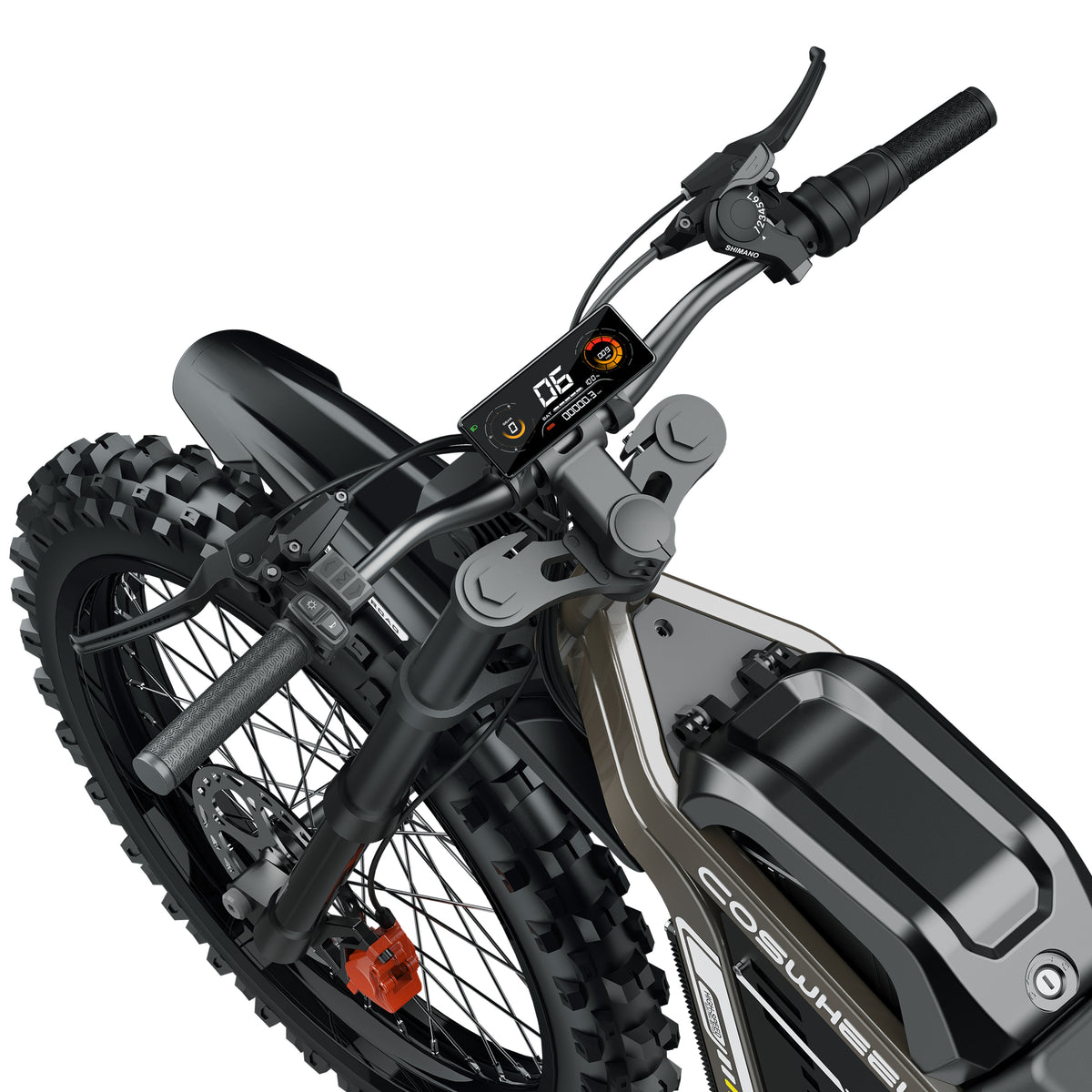 Motocicletă electrică off-road Coswheel R19 – 72V 40Ah, 9000W