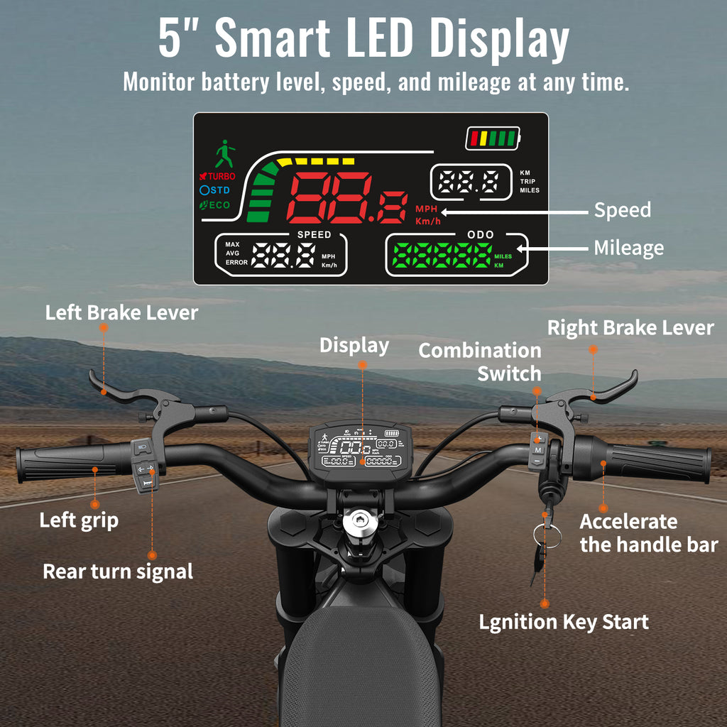 Motocicletă electrică RidingTimes GT54 Pro