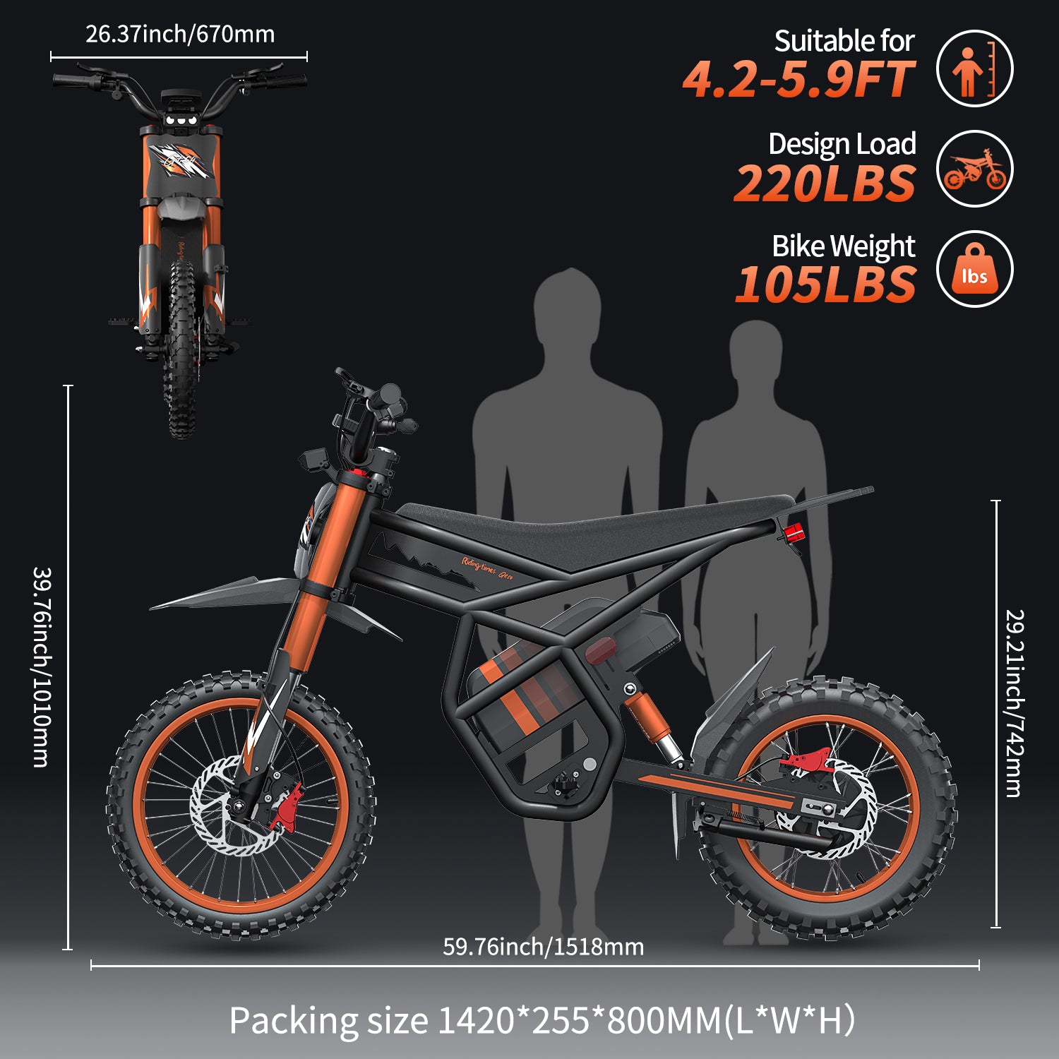 Motocicletă electrică RidingTimes GT54