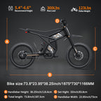 Bicicletă electrică off-road RidingTimes GT73 Pro