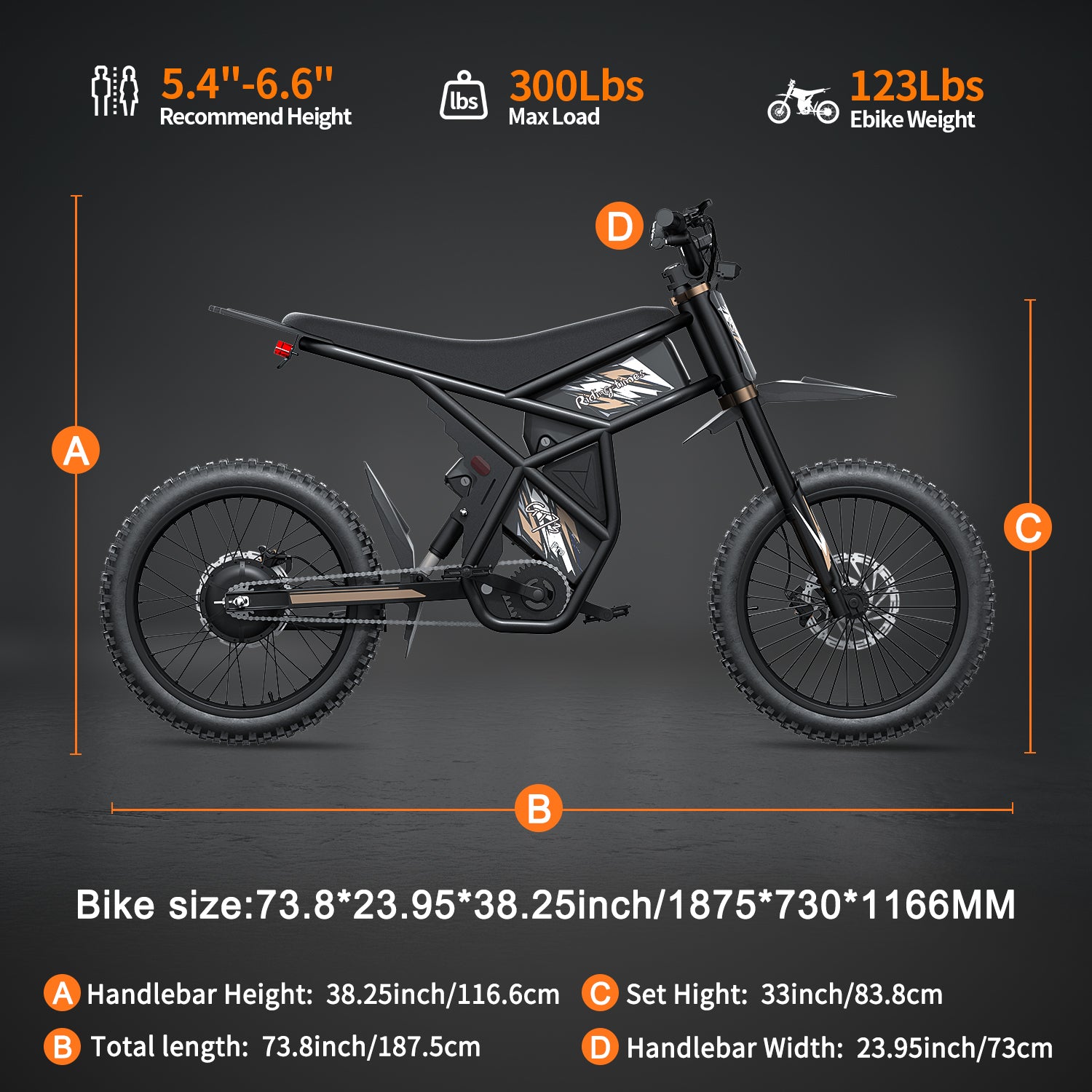 Motocicletă electrică RidingTimes GT73 Pro