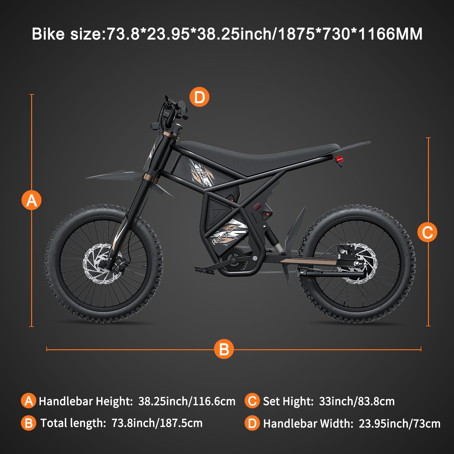Motocicletă electrică RidingTimes GT73 Pro