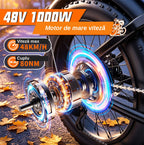 Bicicletă Electrică Fat Bike Rydestar C20 Lite, 48V 1000W, Baterie 15Ah, Anvelope late 20"x4.0", Viteză 48km/h, Frâne Hidraulice, Suspensie Dublă