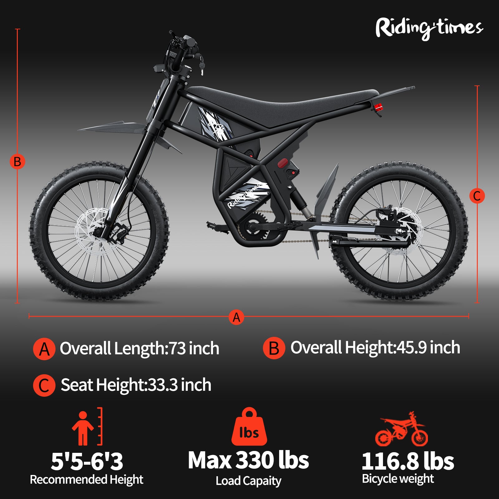 Motocicletă electrică RidingTimes GT73