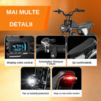 Bicicletă Electrică Fat Bike Rydestar C20 Lite, 48V 1000W, Baterie 15Ah, Anvelope late 20"x4.0", Viteză 48km/h, Frâne Hidraulice, Suspensie Dublă